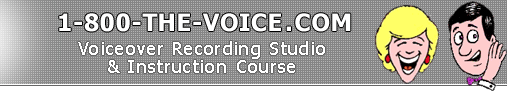 1-800-the-Voice.com Voiceover Recording Studio and Instruction Course